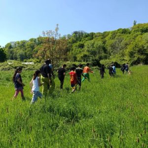 Les enfants de La Place en stage nature
