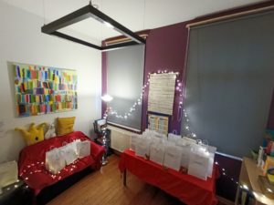 Saint-Nicolas à l'école de devoirs La Place