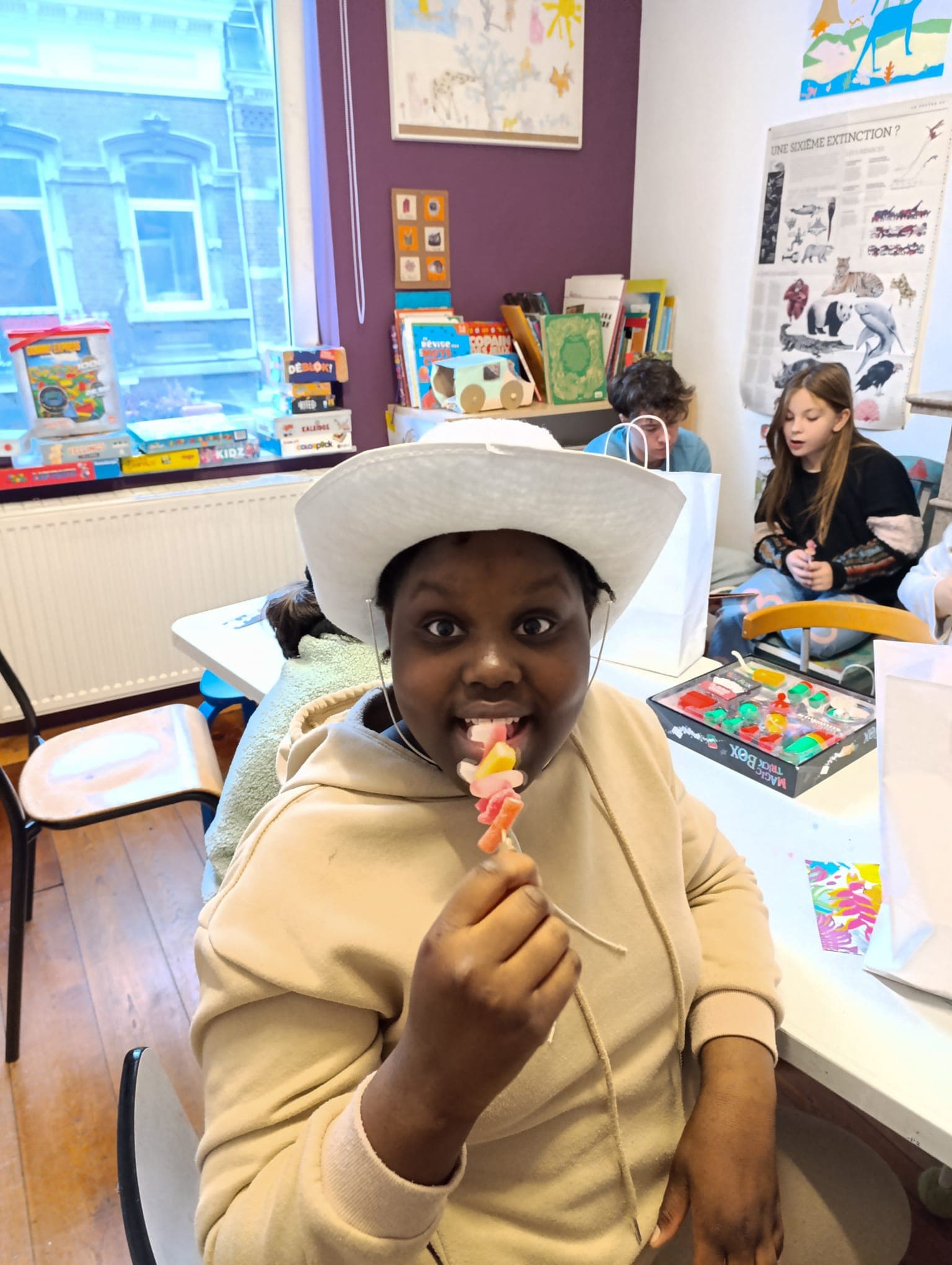 Saint-Nicolas à l'école de devoirs La Place