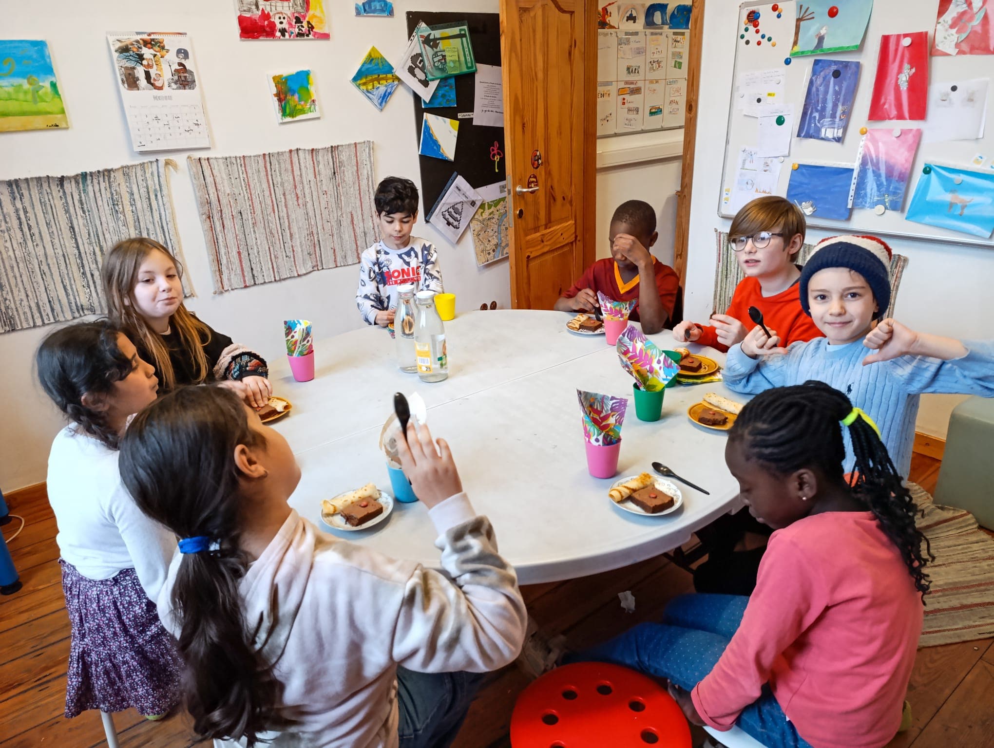 Saint-Nicolas à l'école de devoirs La Place