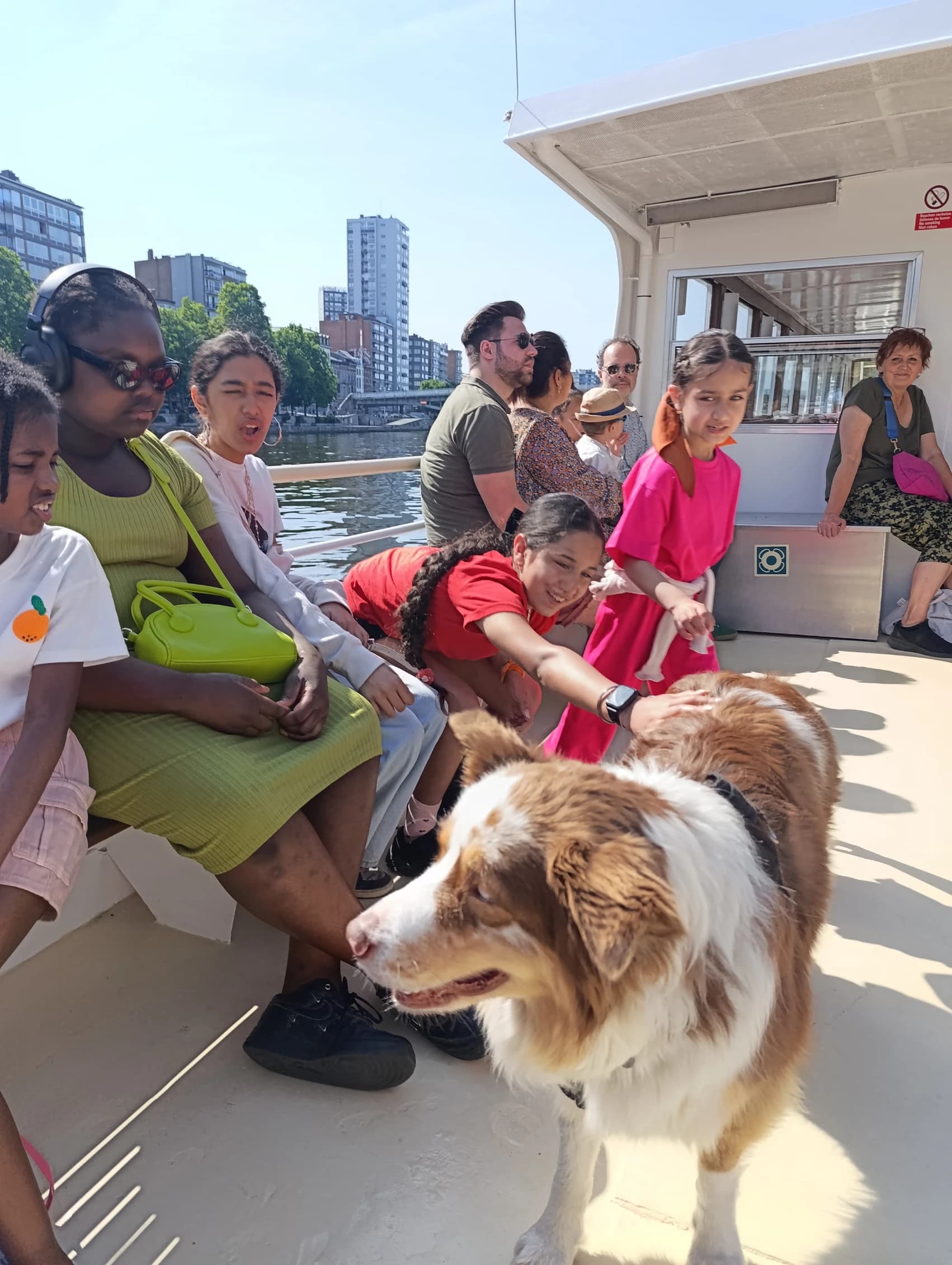 Les enfants de l'école de devoirs La Place en stage nature au printemps 2025